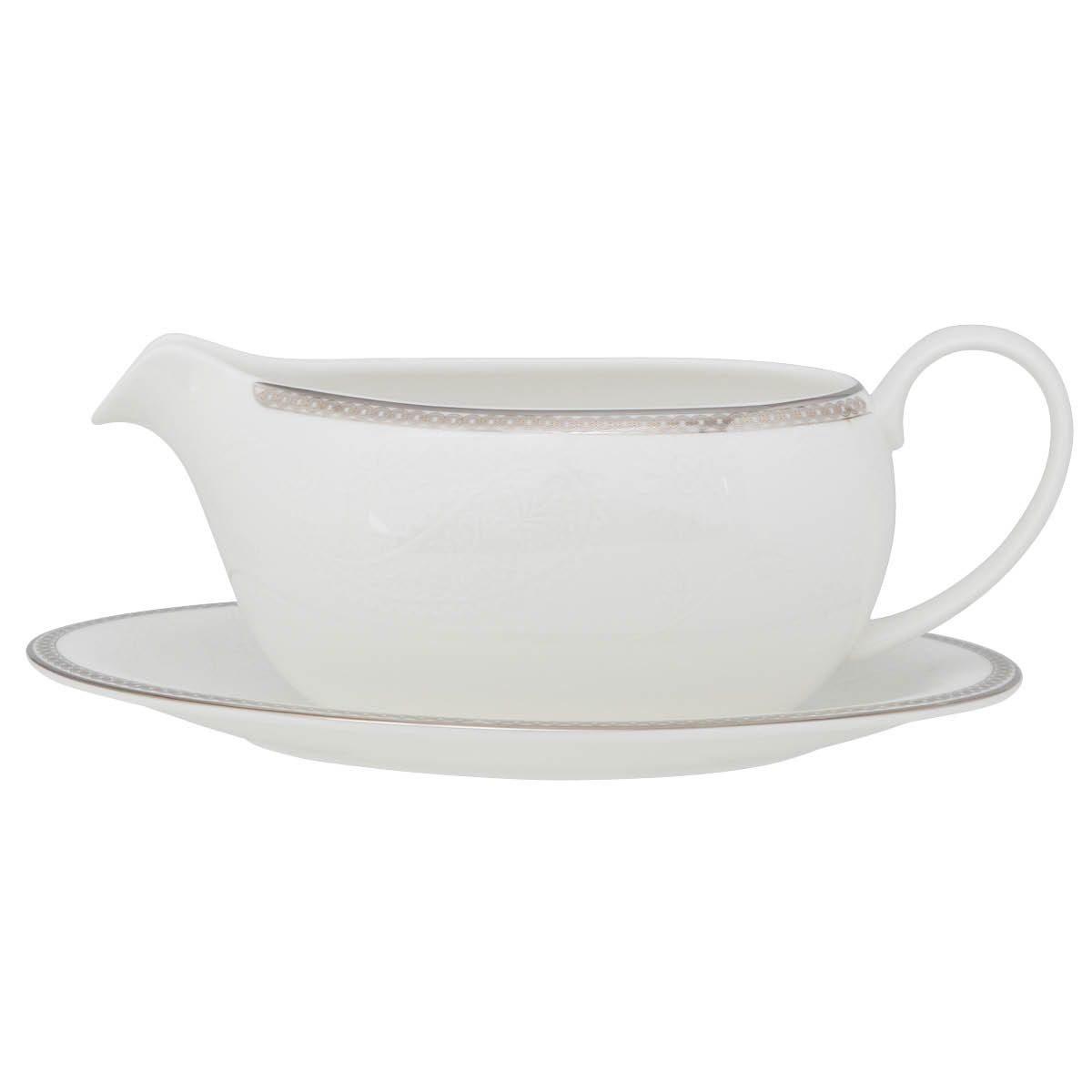 Silver Paisley Fat till såssnipa 20,5 cm Vit