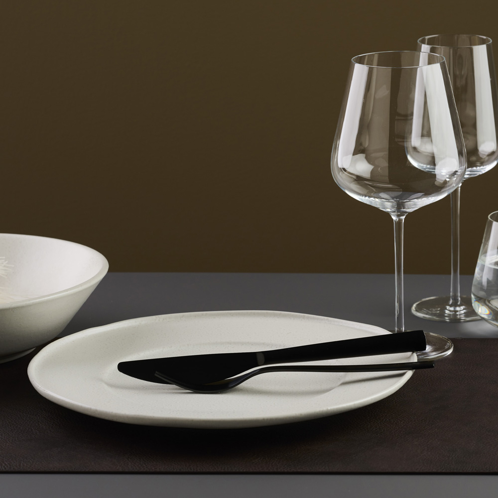 White Satin Tallrik 29 cm White Snow