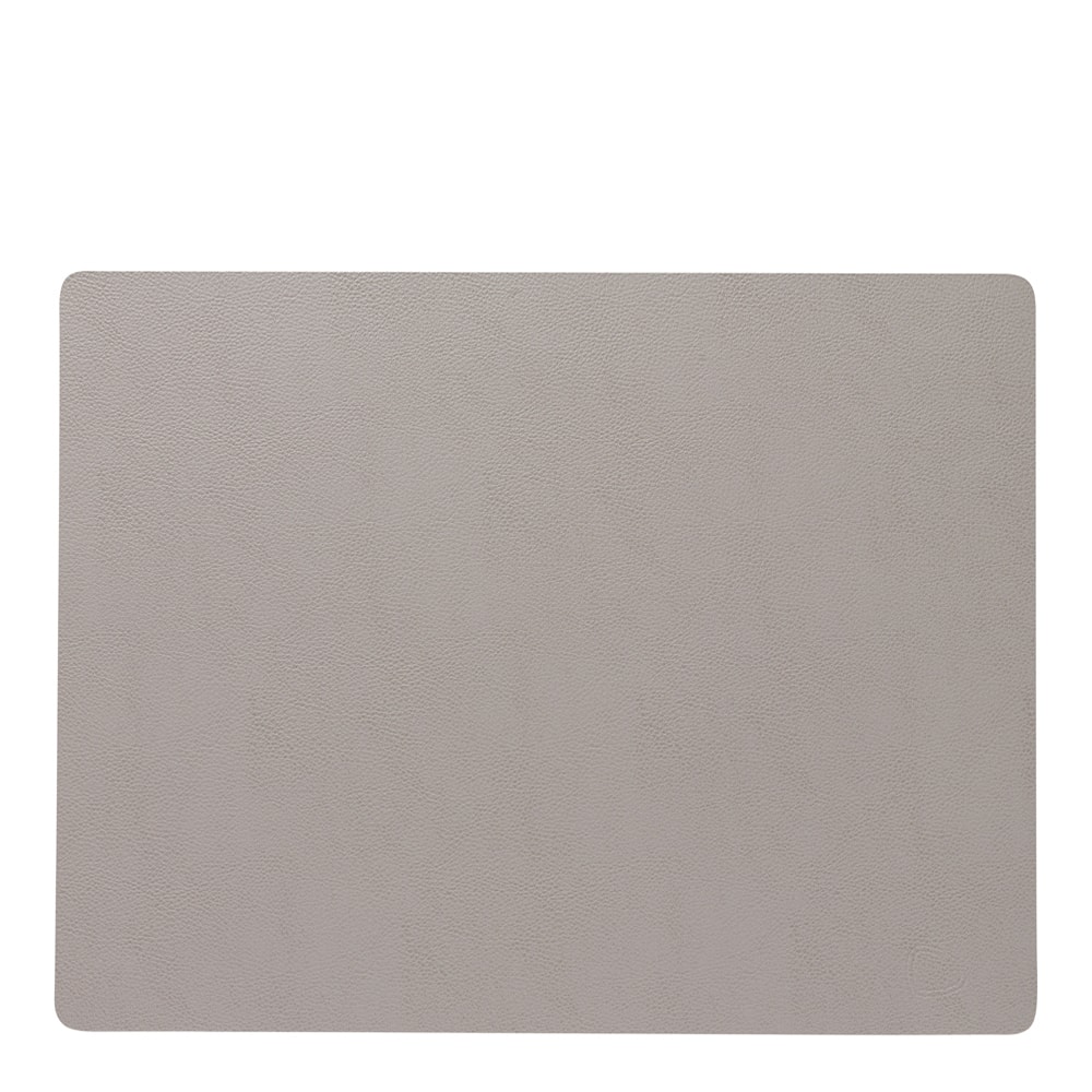 Leather Serene Square Bordstablett L 35x44 cm Ash