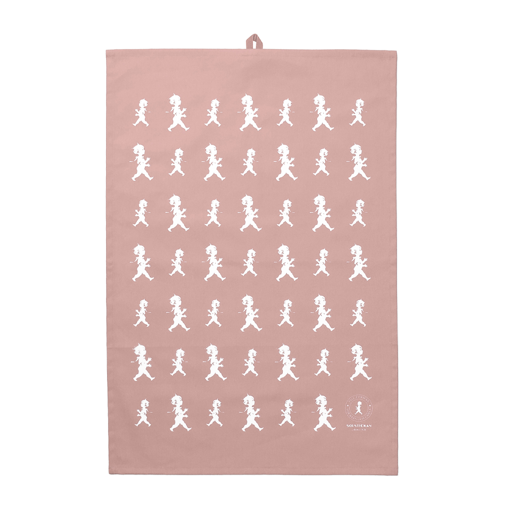 Handduk Halvlinne 50x70 cm Rosa