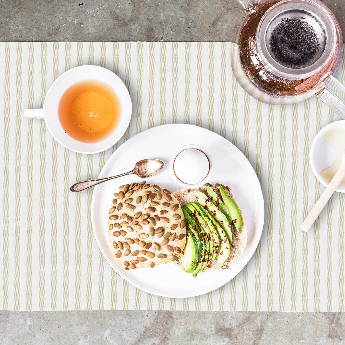 Tvärs Bordstablett 35x48 cm Beige