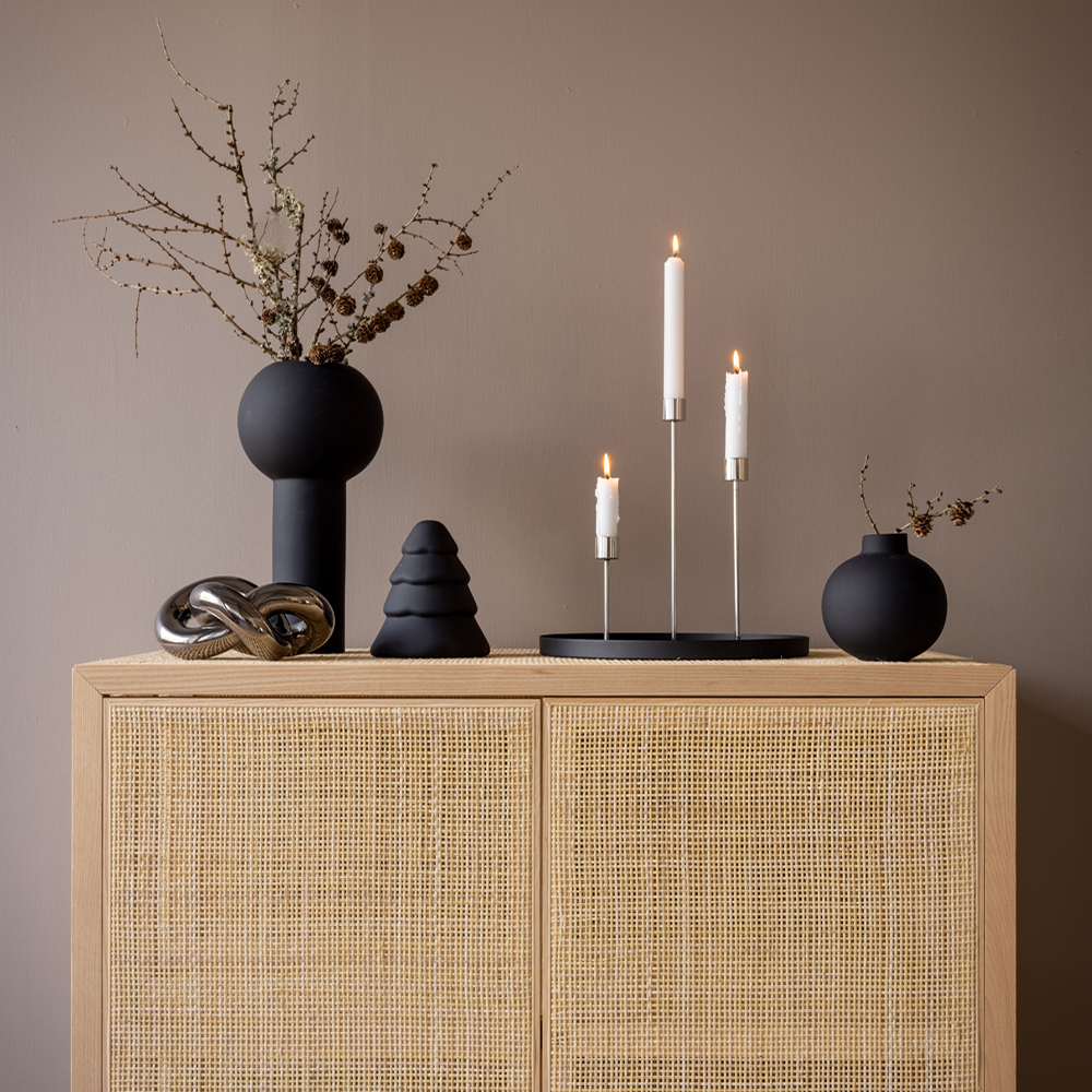 Snowy Julgran 15 cm Svart