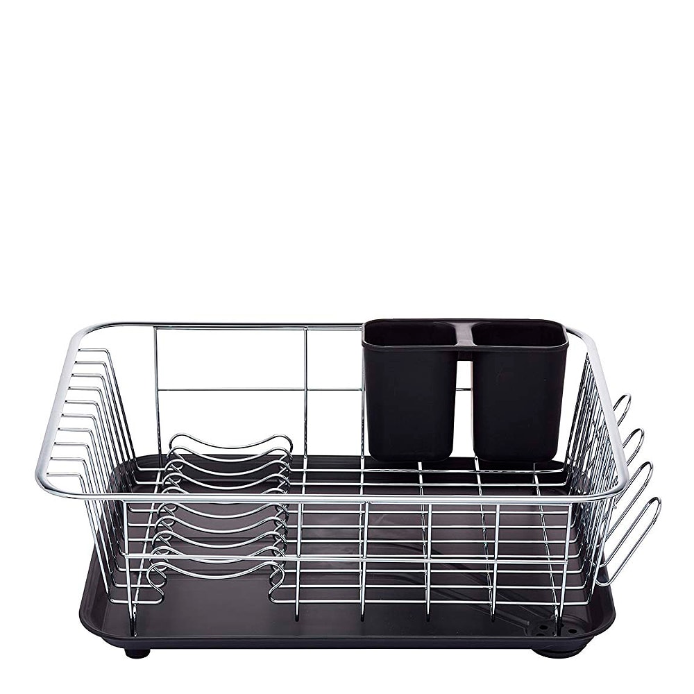 Diskställ Rostfri/Svart