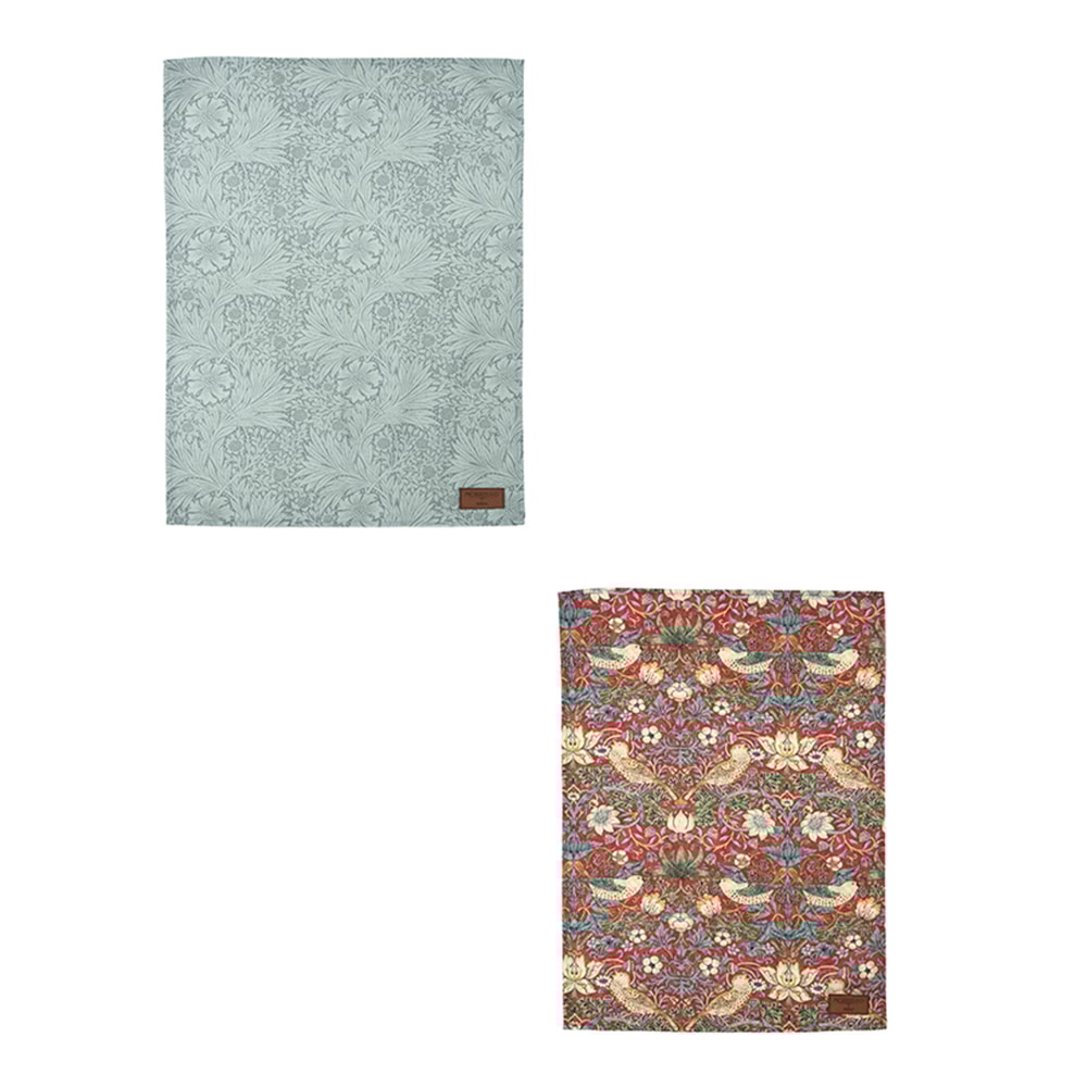 Strawberry Thief Handduk 2-pack Röd