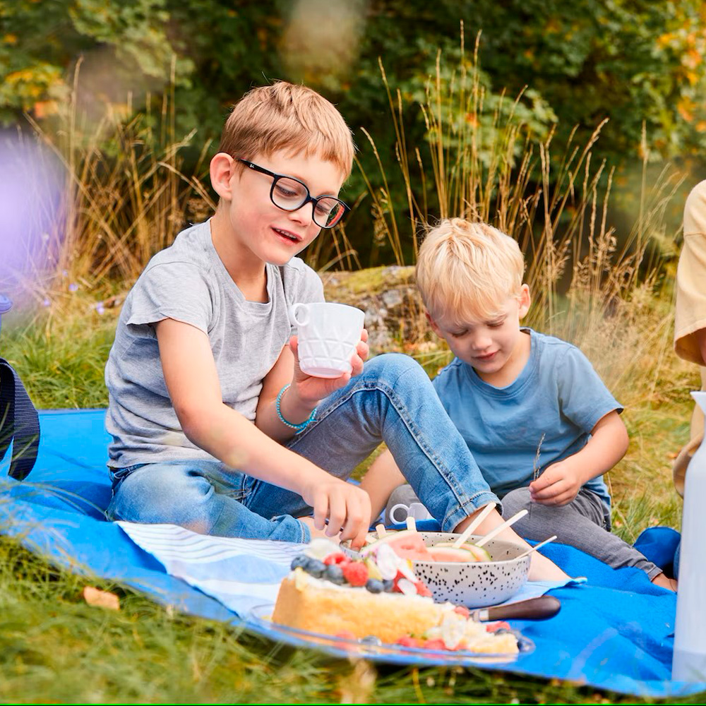 City Picknickpläd 130x170 cm Blå
