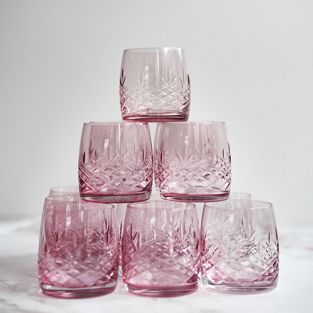 Crispy Aqua Glas 23 cl 2-pack Rosa
