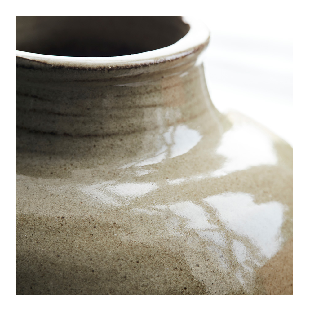 Vas Aju 14,5x15,5 cm Olivgrön