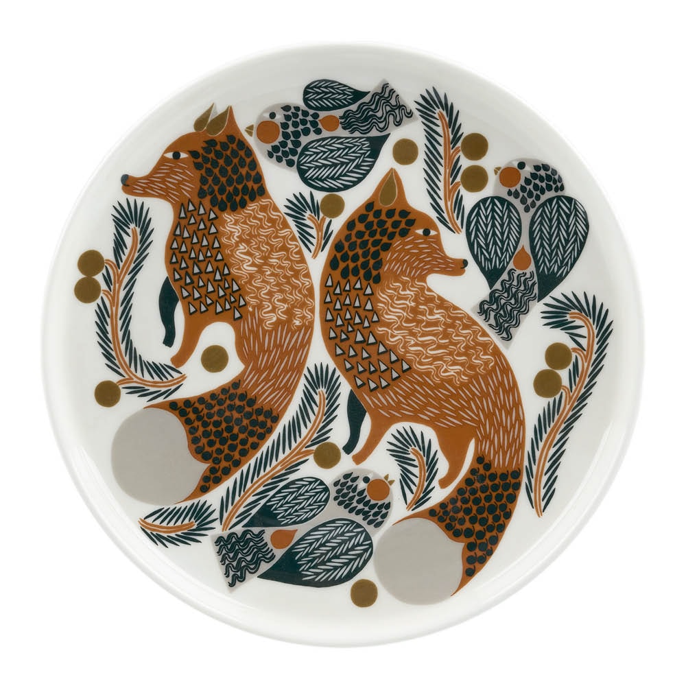 Oiva/Ketunmarja Tallrik 20 cm Vit