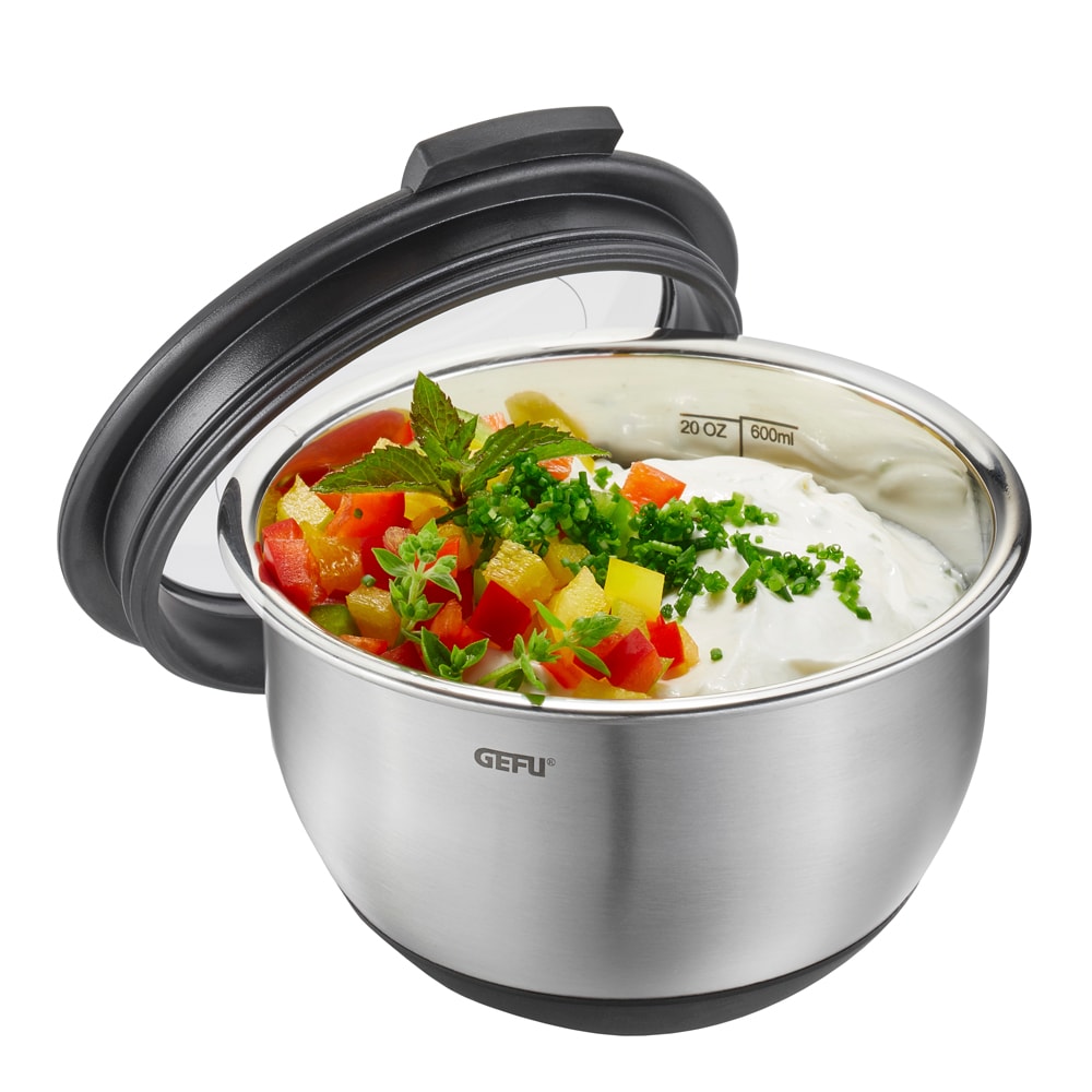 Muovo Skål/Lock Rostfri 12 cm