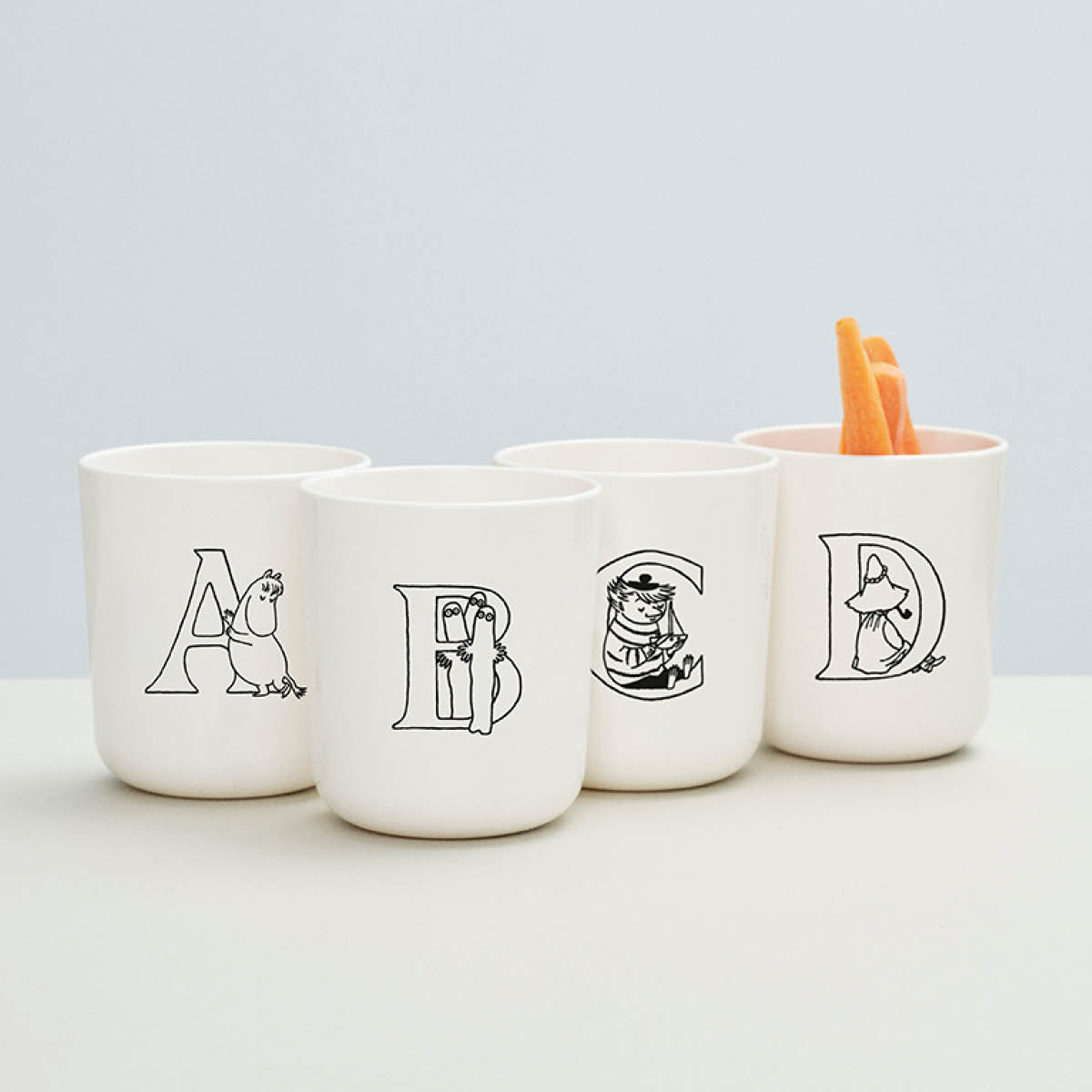 Moomin ABC Mugg 20 cl B Vit