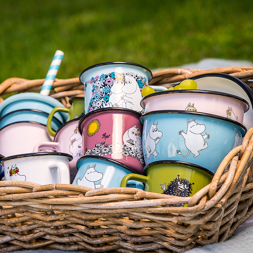 Mumin Emaljmugg För Evigt Tillsammans 37 cl Lila