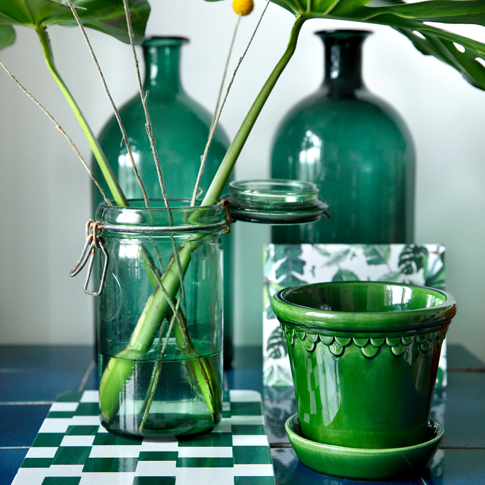 Bergs Potter Köpenhamn Kruka 18 cm Grön emerald