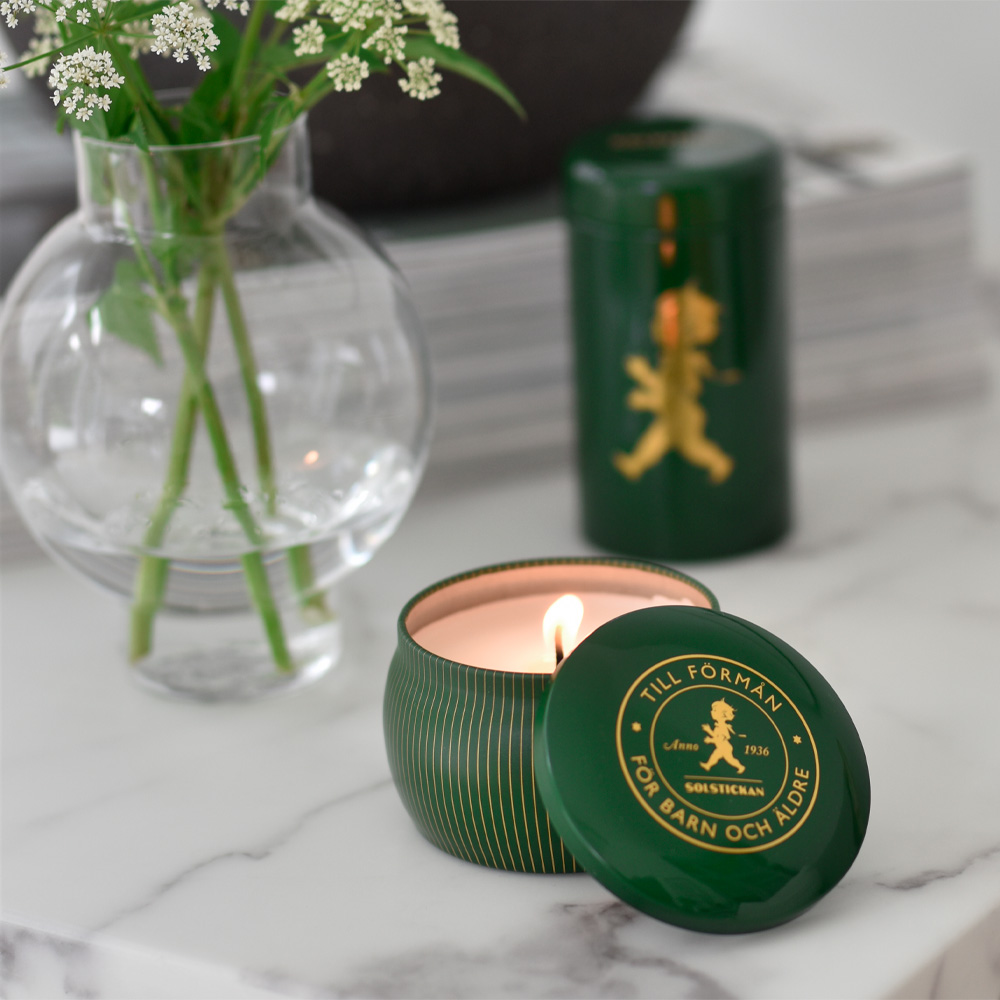 Presentförpackning Doftljus+Tändsticksrör Barrskog