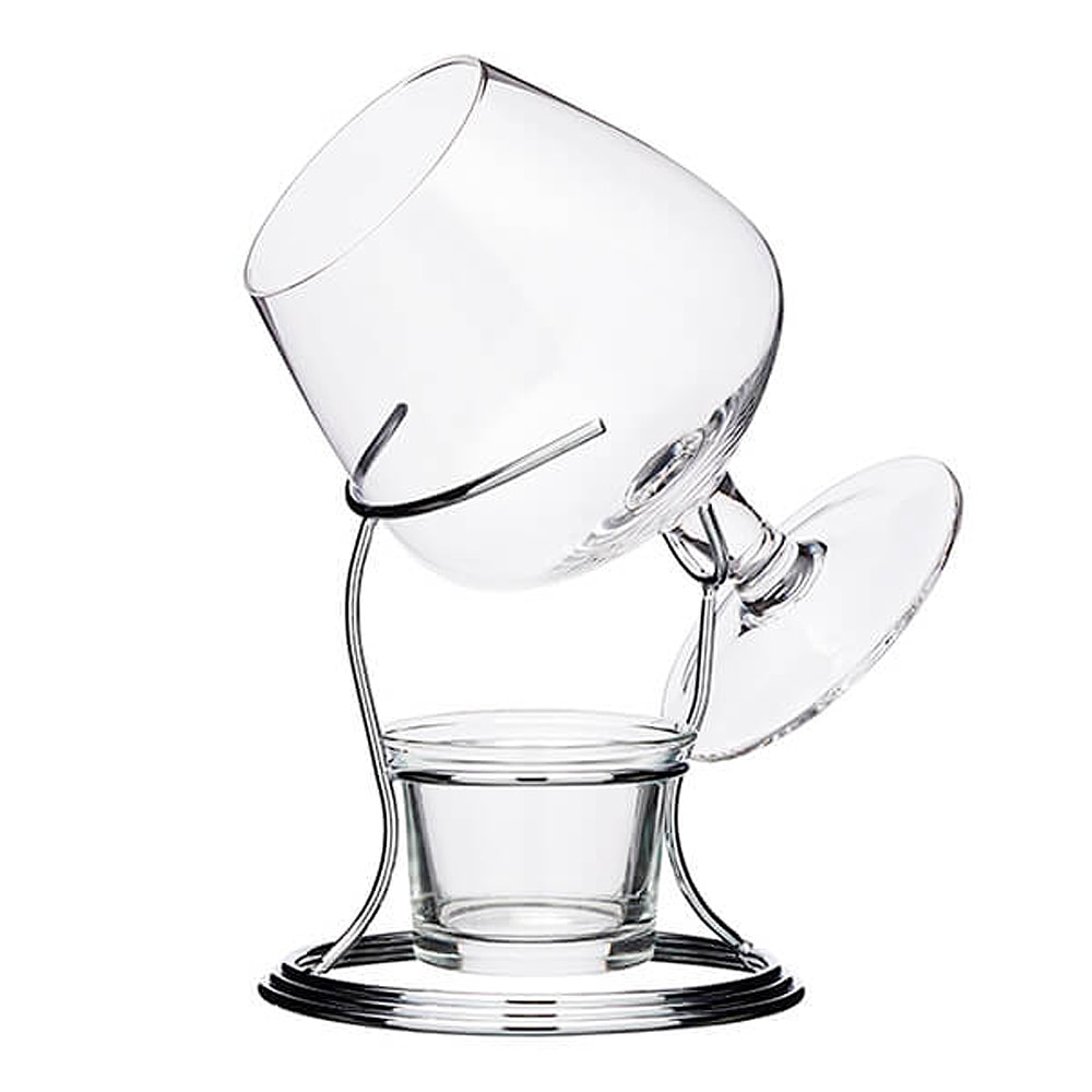 Set Cognacsglas + Värmare