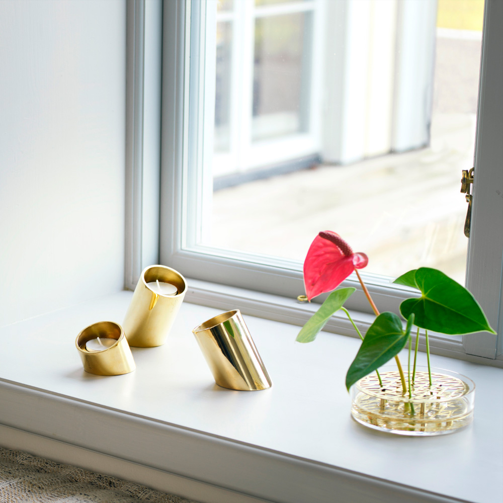 Tipp Ljusstake 3 delar Mässing