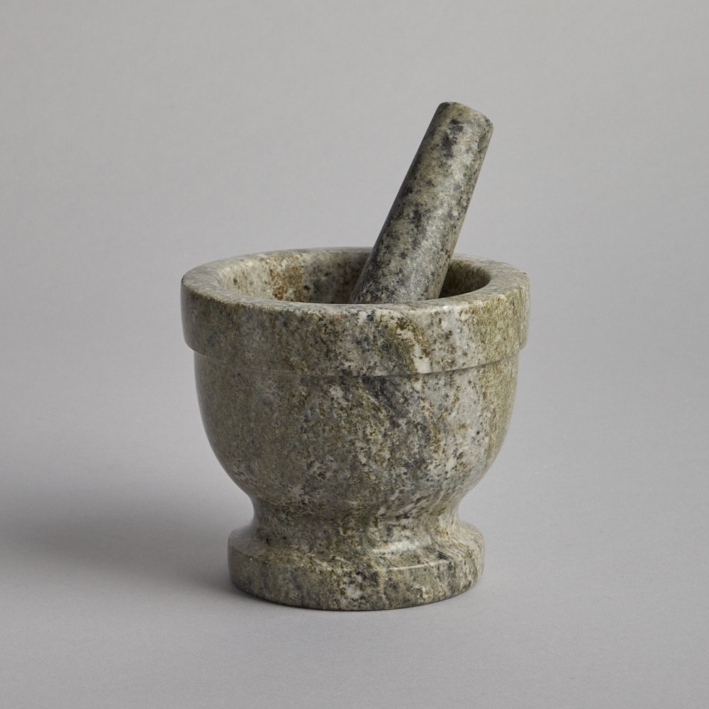 SÅLD Mortel med stöt i marmor