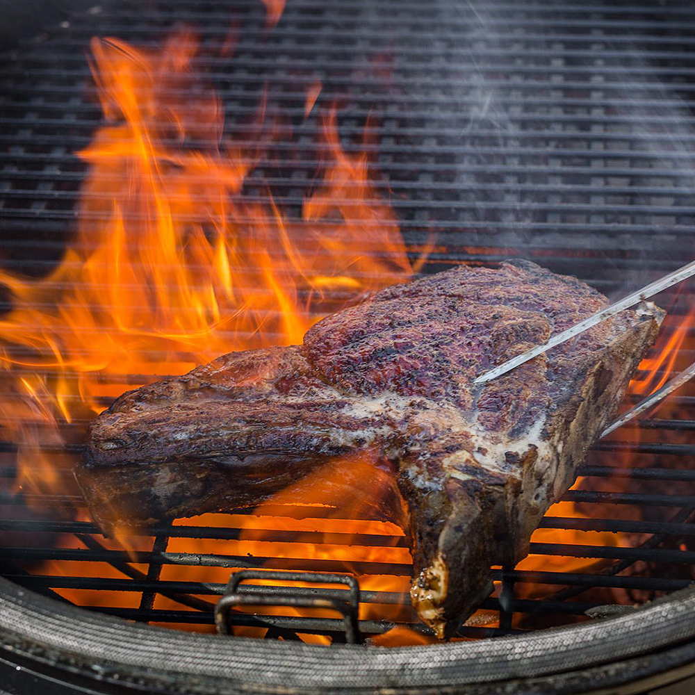 Grill Maxi 25" med tillbehör Grön