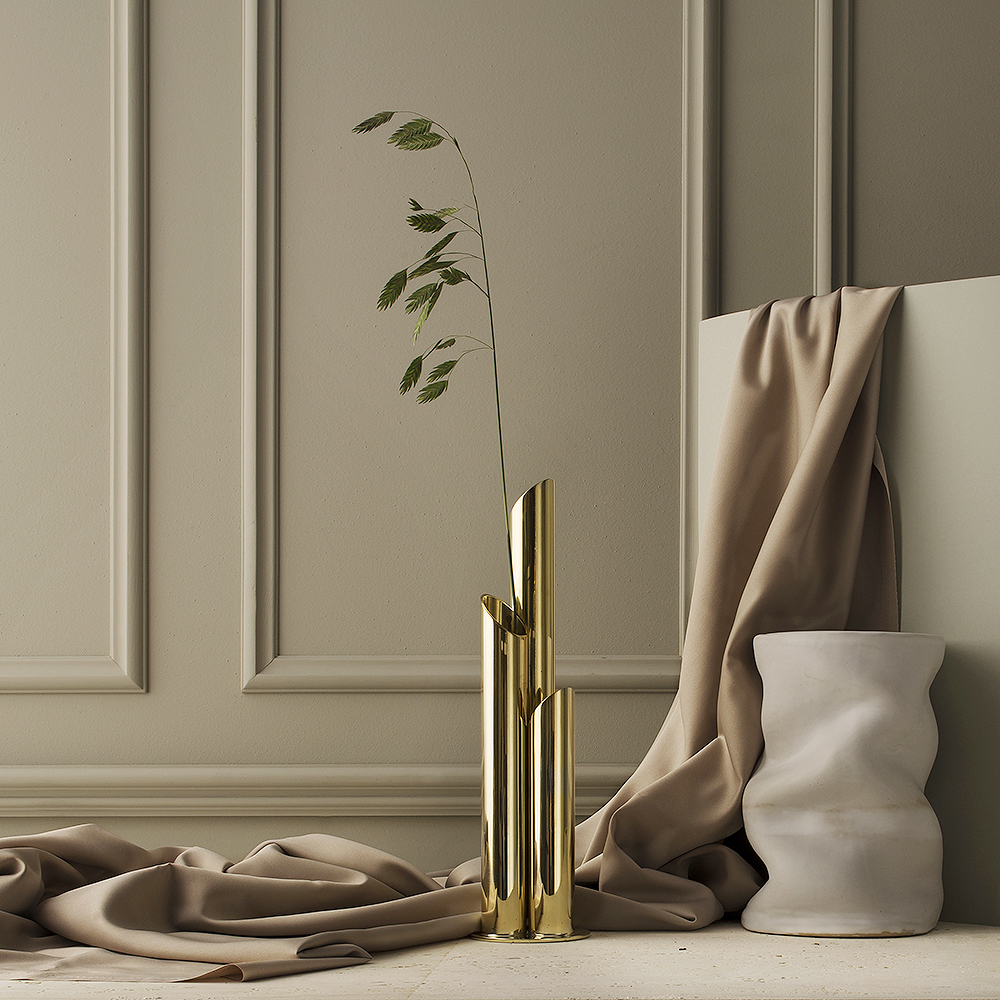 Tatlin Vas Mässing 31x8 cm