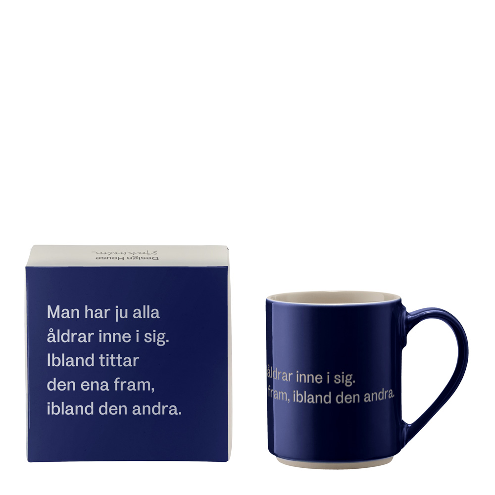 Mugg Blå - Man har ju alla åldrar inne i sig�?35 cl Blå