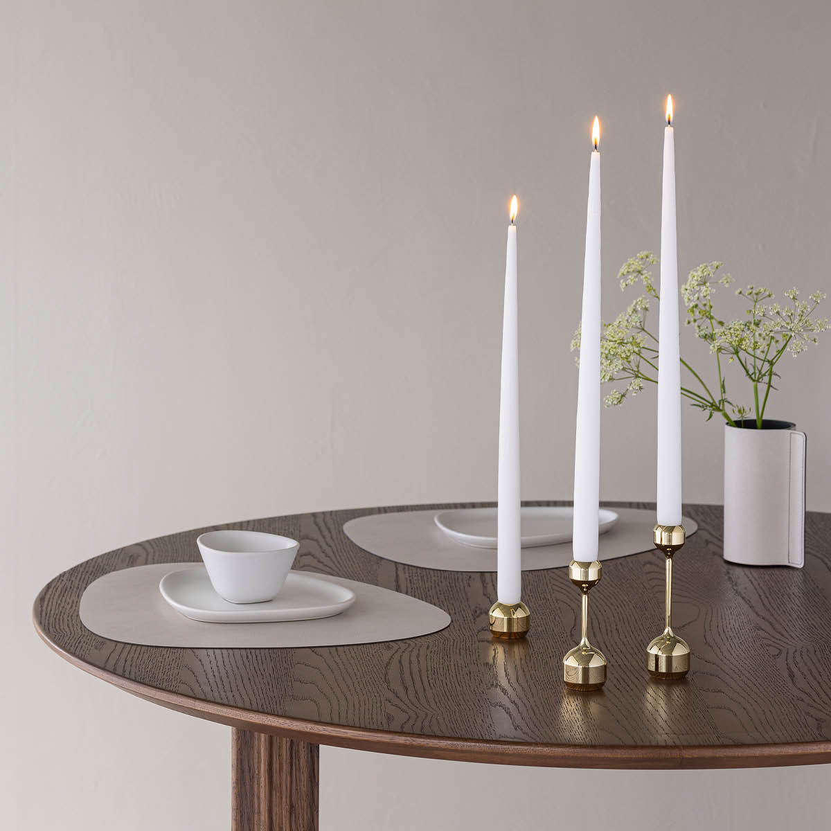 Silhouette Ljusstake Set 12+14,5 cm Guld