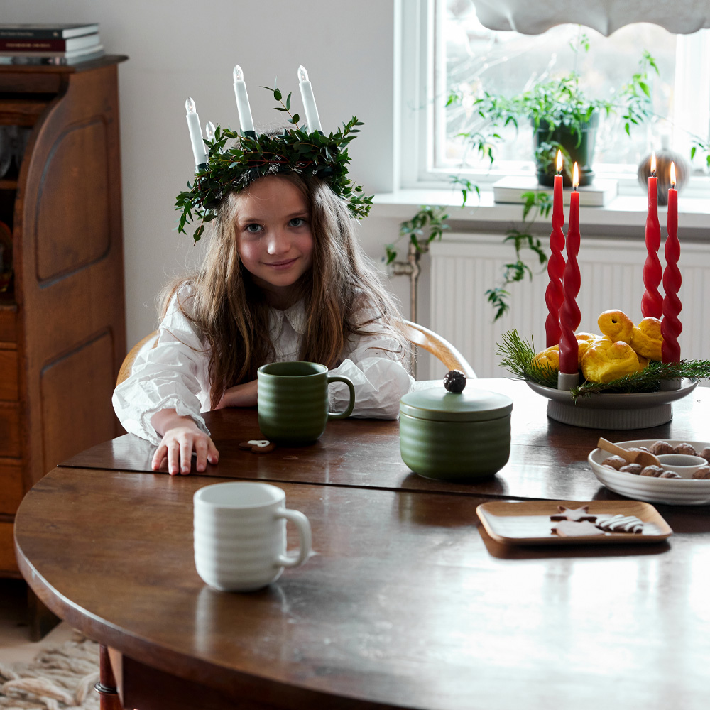 Ellen Ekollonburk med lock 7,5 cm Grön