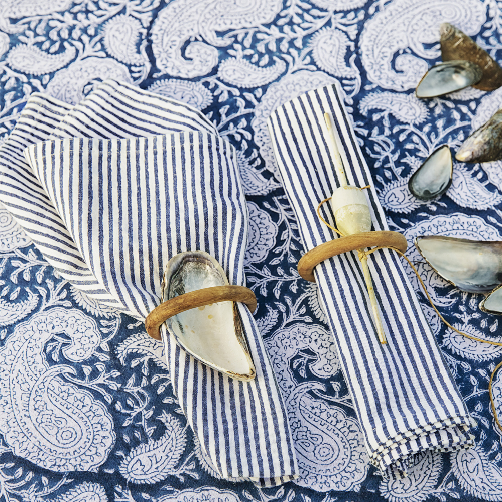 Stripe Randig Servett 4-pack 50x50 cm Marin