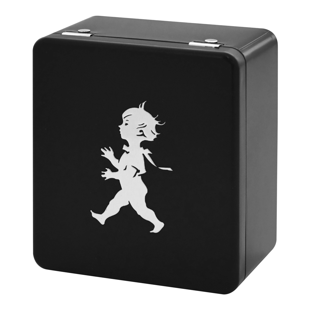 Burk för tepåsar 4 fack Matt Svart