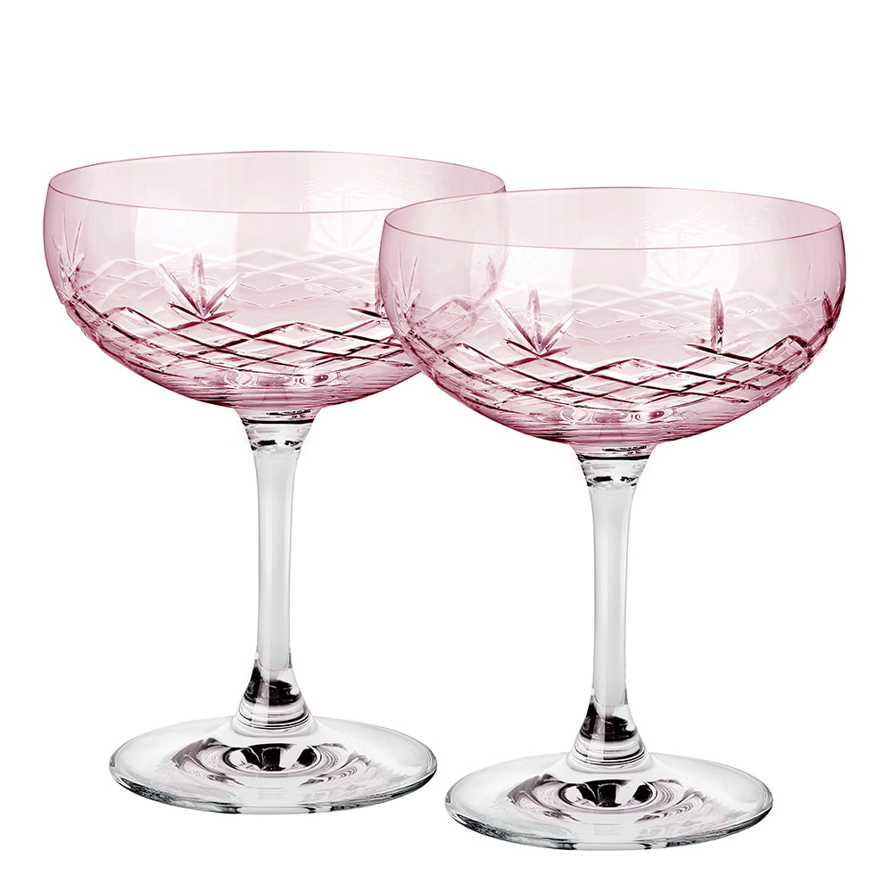 Crispy Gatsby Champagneskål 30 cl 2-pack Rosa