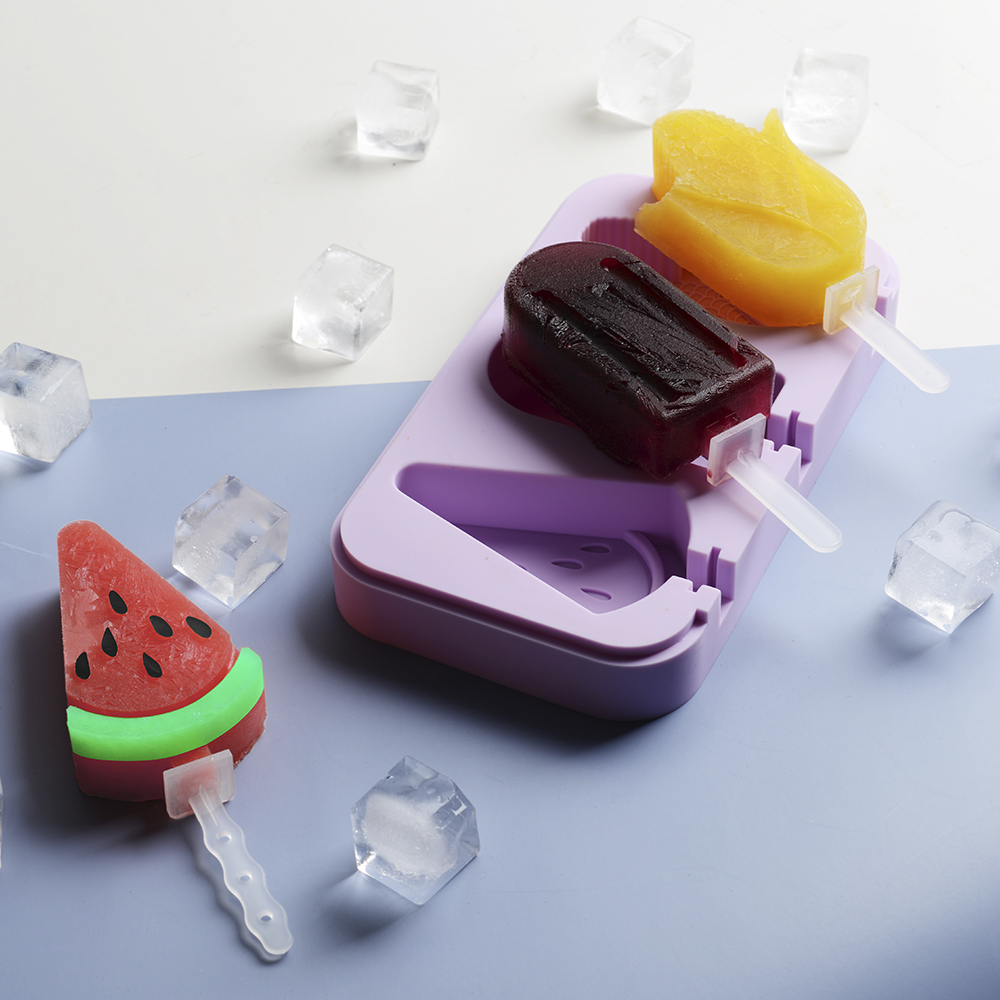 Juicy Isglassform med 3 Motiv Lila