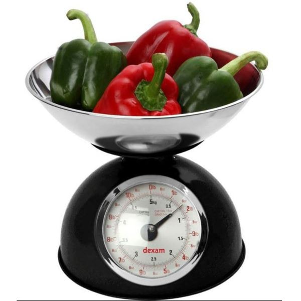 Köksvåg 2L Skål Svart