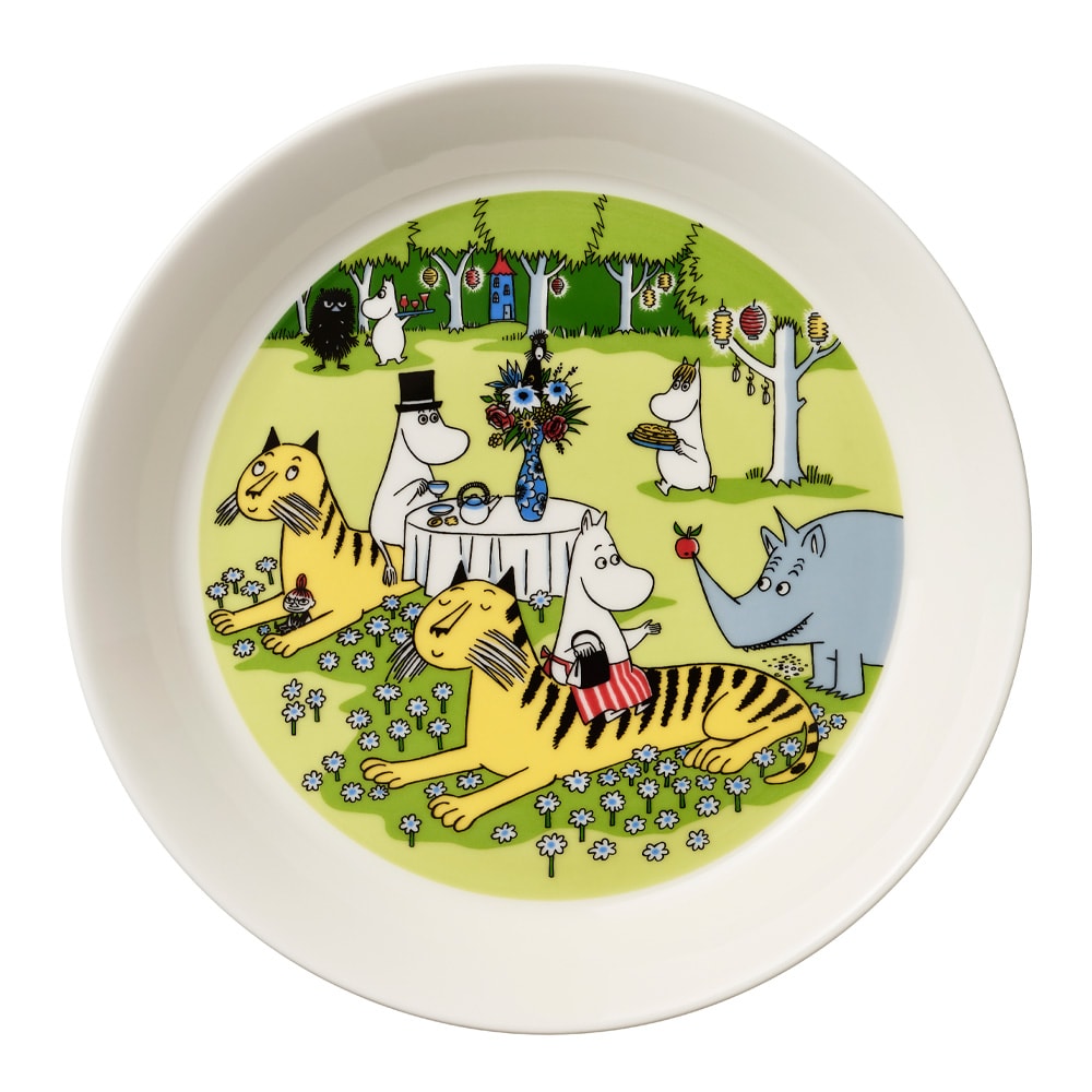 Mumin Tallrik Trädgårdsfest 19 cm