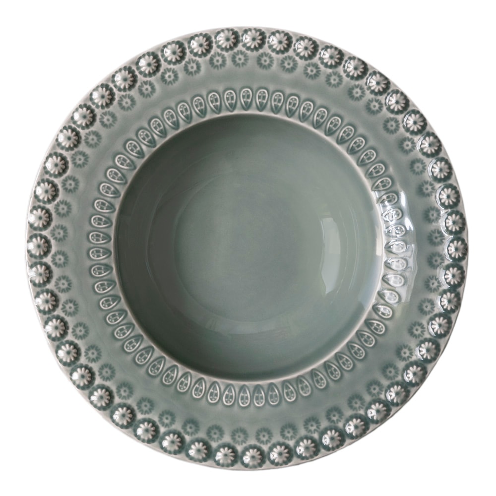 Daisy Sopptallrik 21 cm Cement