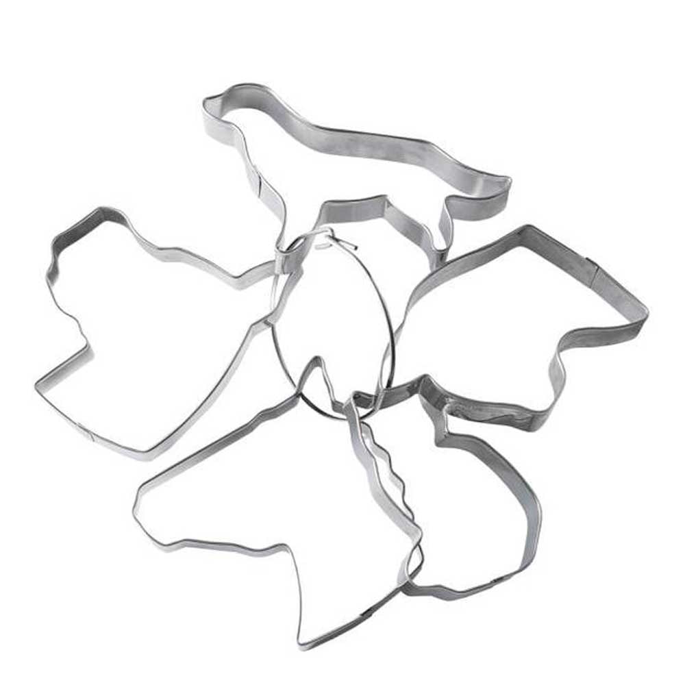 Kakmått Husdjur i ring 5 stycken