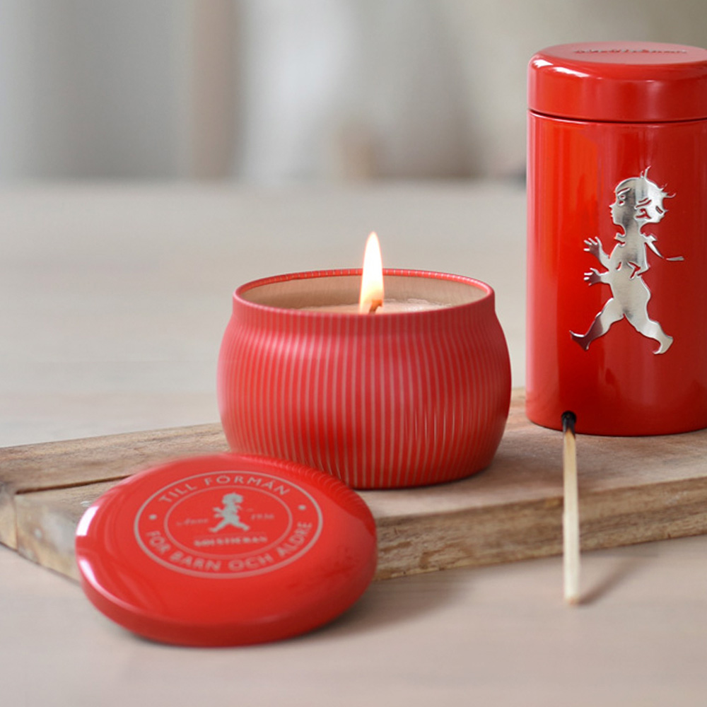 Doftljus Solstickan Kanel & Apelsin Röd