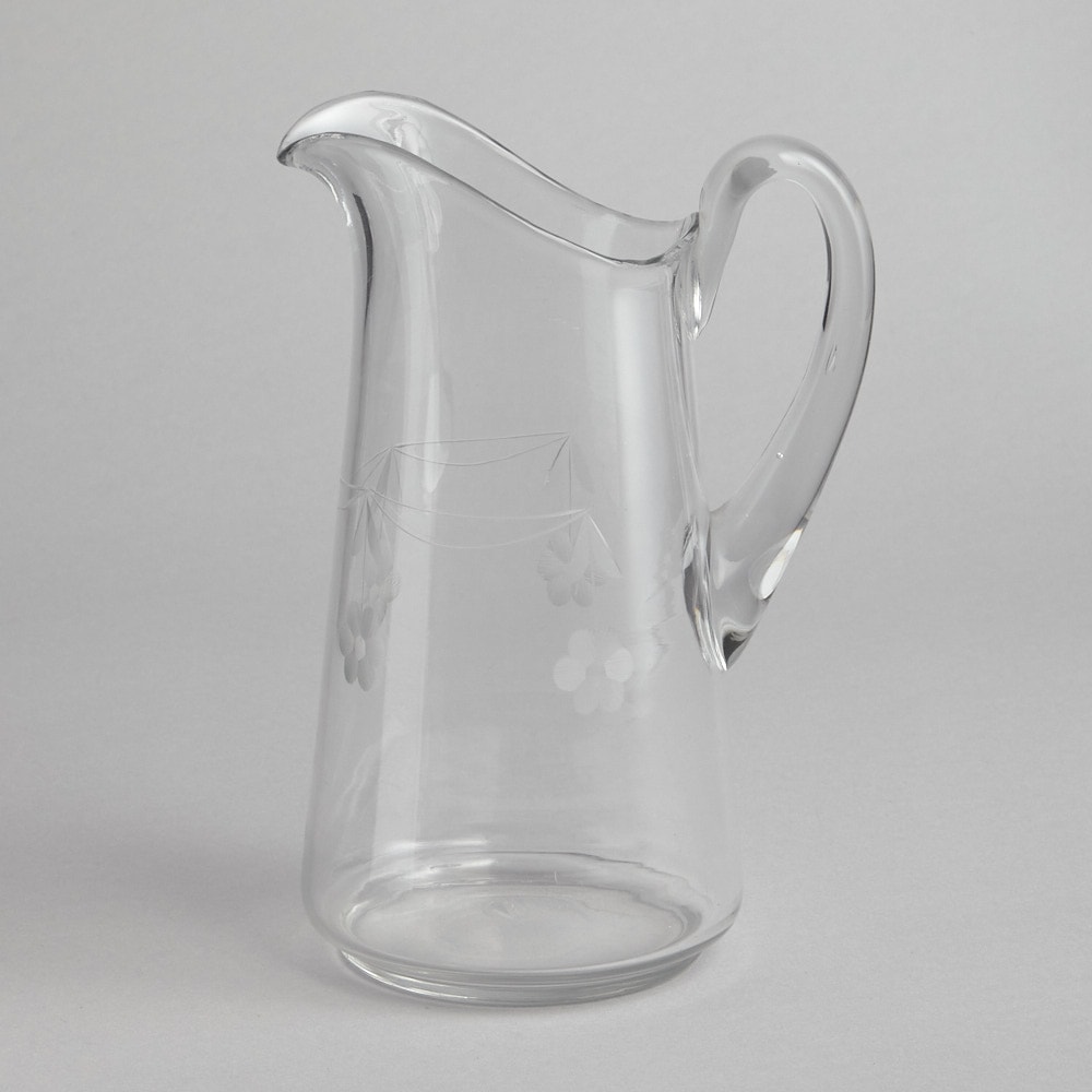 SÅLD Kanna med Blom Dekor