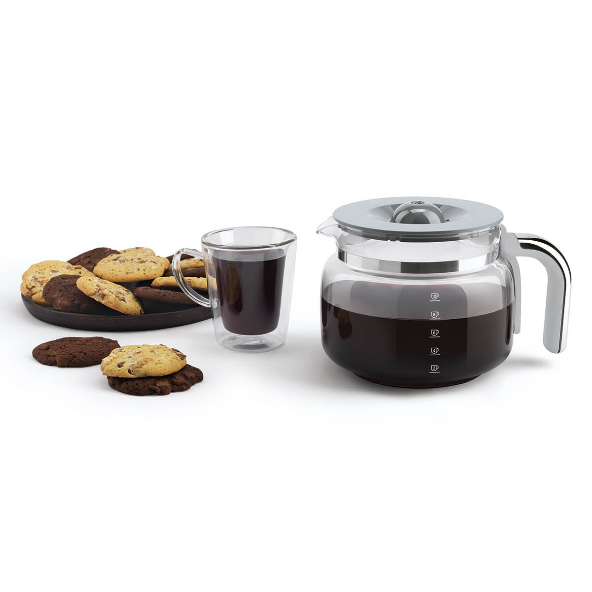 Smeg 50's Style Kaffebryggare Rostfri