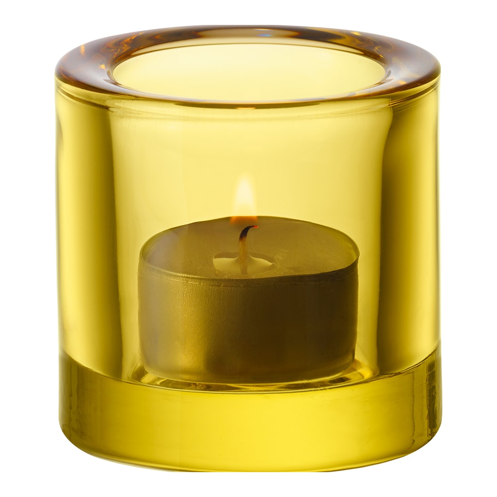 Kivi Ljuslykta 6 cm Citrongul