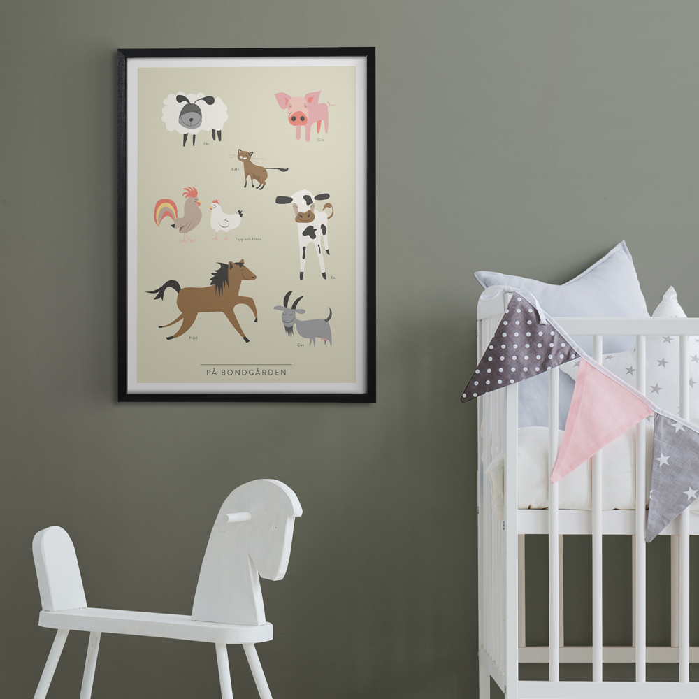 Poster 30x40 cm  På bondgården