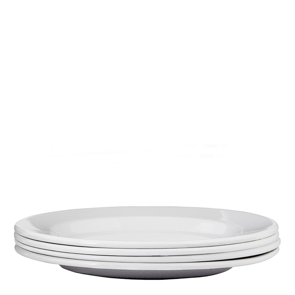 Tallrik 24 cm 4-pack  Grå