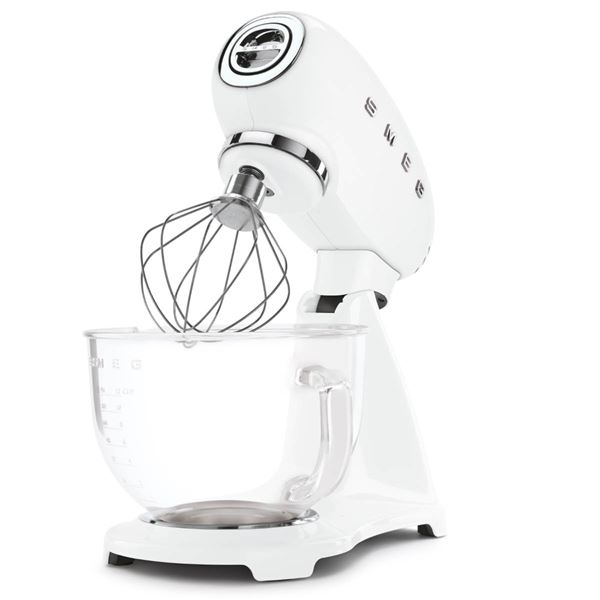 Smeg 50's Style Köksmaskin med Glasskål 4,8 L Vit