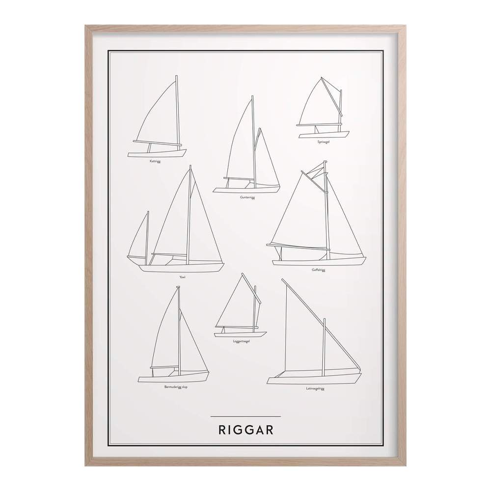 Poster 30x40 cm Riggar