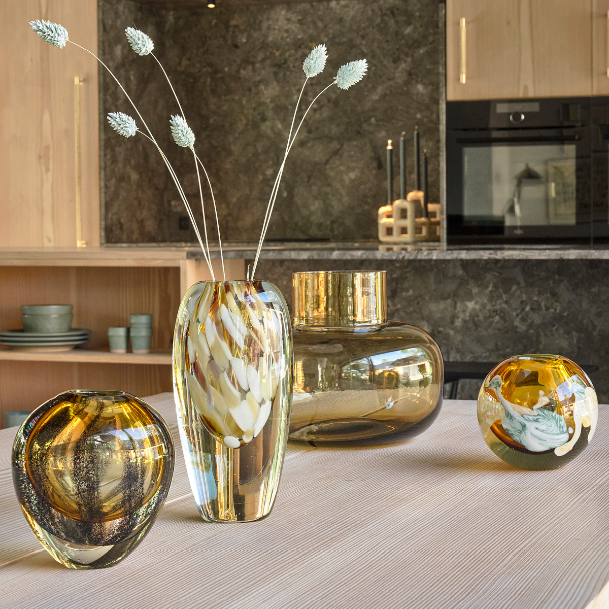 Otea Vas 10,5 cm Brun/Blå