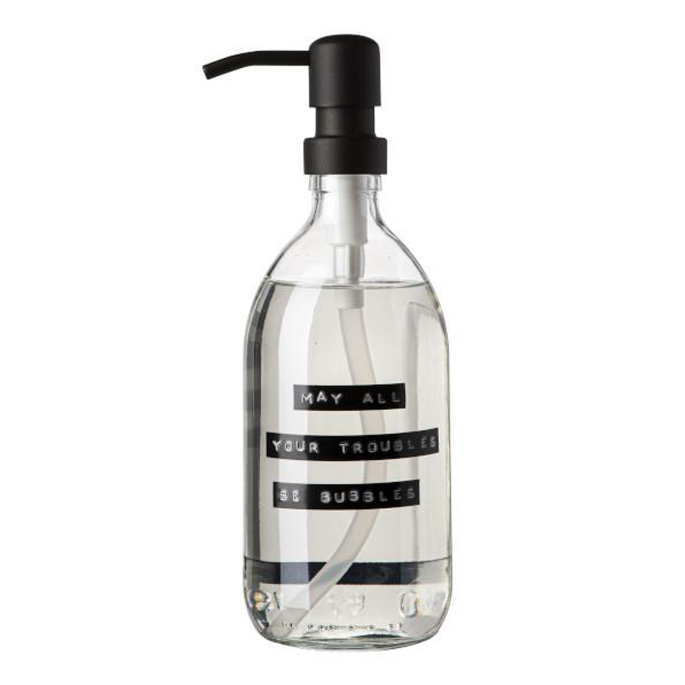 Handtvål med pump 0,5 L Svart/Klar