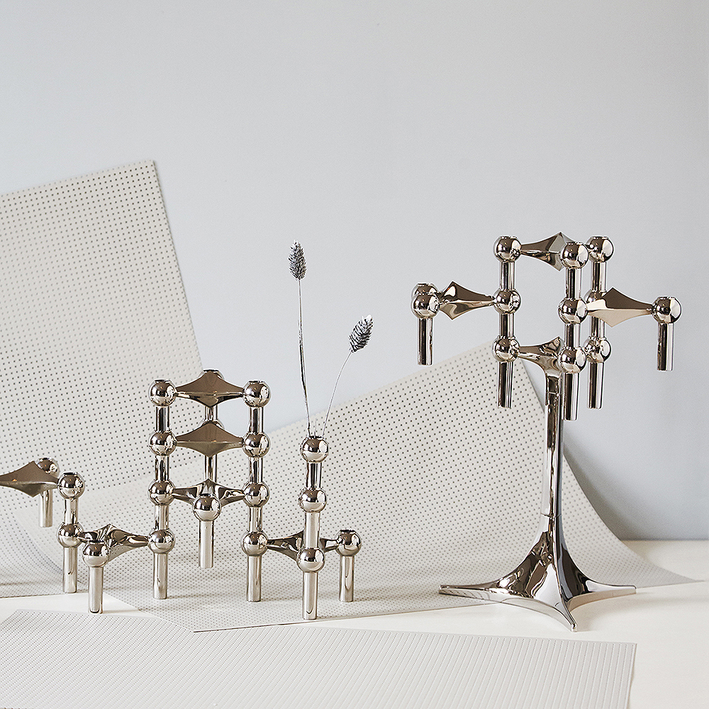 Stoff Nagel Fot 23x17 cm Krom