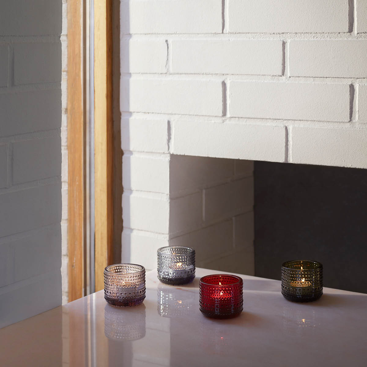 Kastehelmi Ljuslykta 6,4 cm Grå