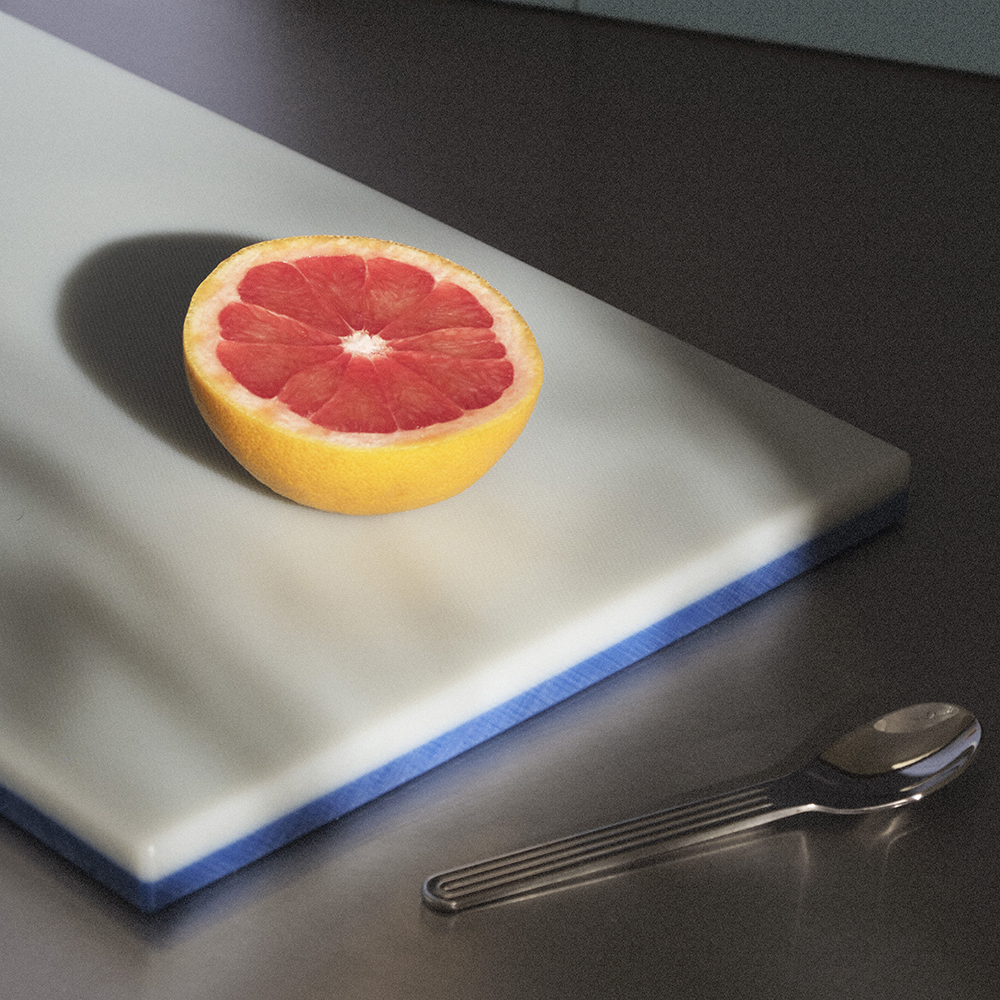 Half & Half Skärbräda 38x25 cm Blå