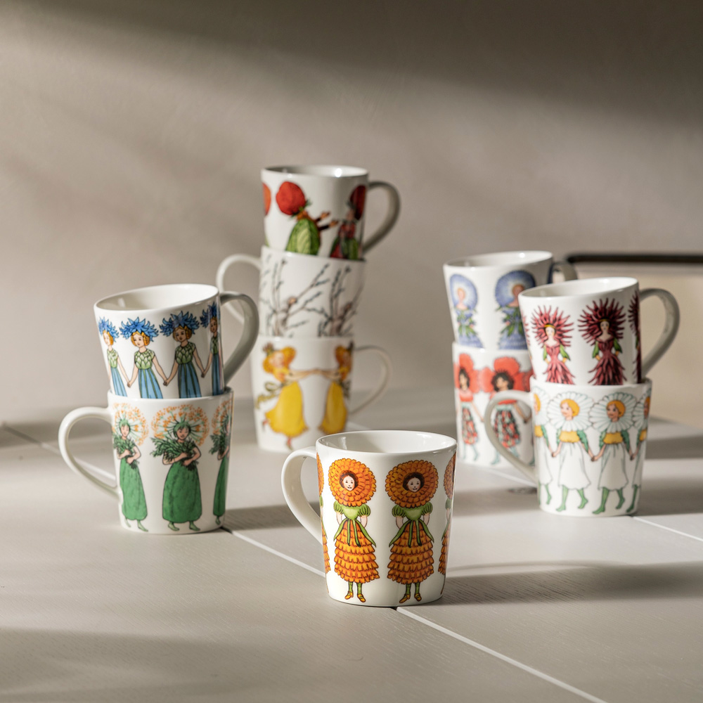 Elsa Beskow Mugg/öra 40 cl Vallmo