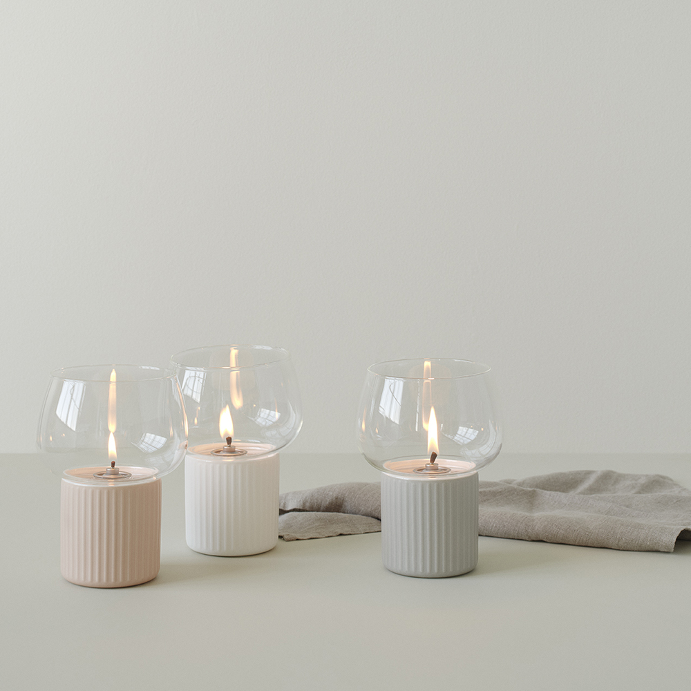 Hygge Hurricane Ljuslykta 16 cm Rose