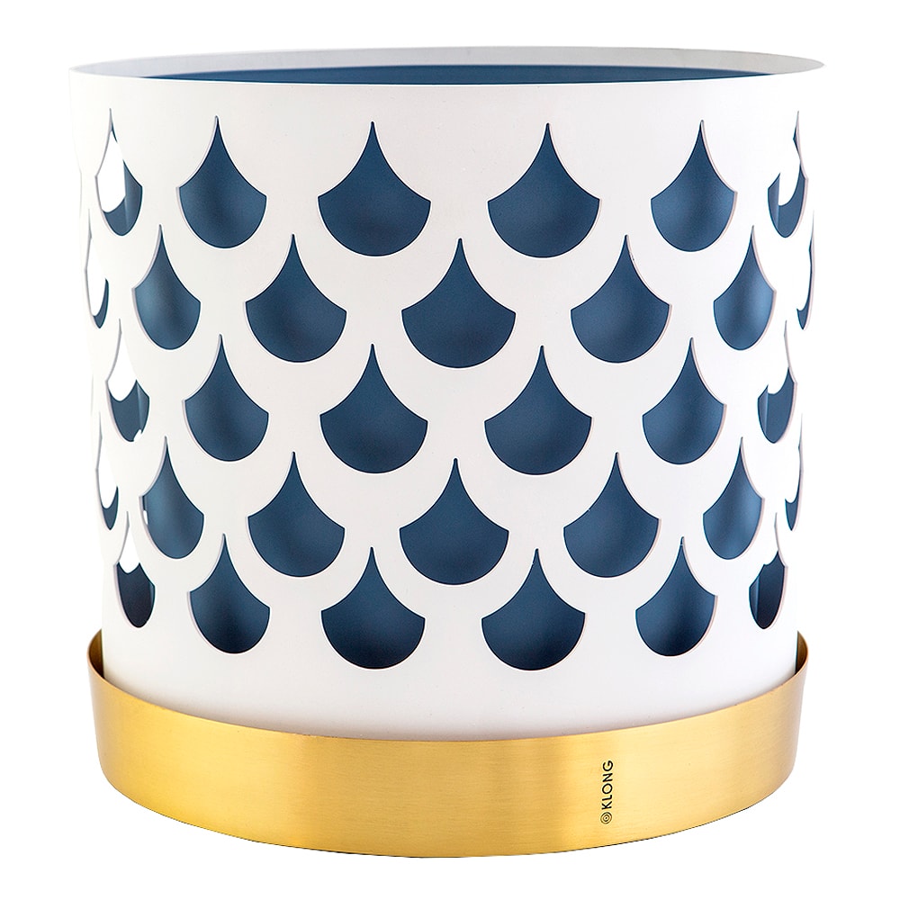 Trio Kruka Drop 28 cm Vit