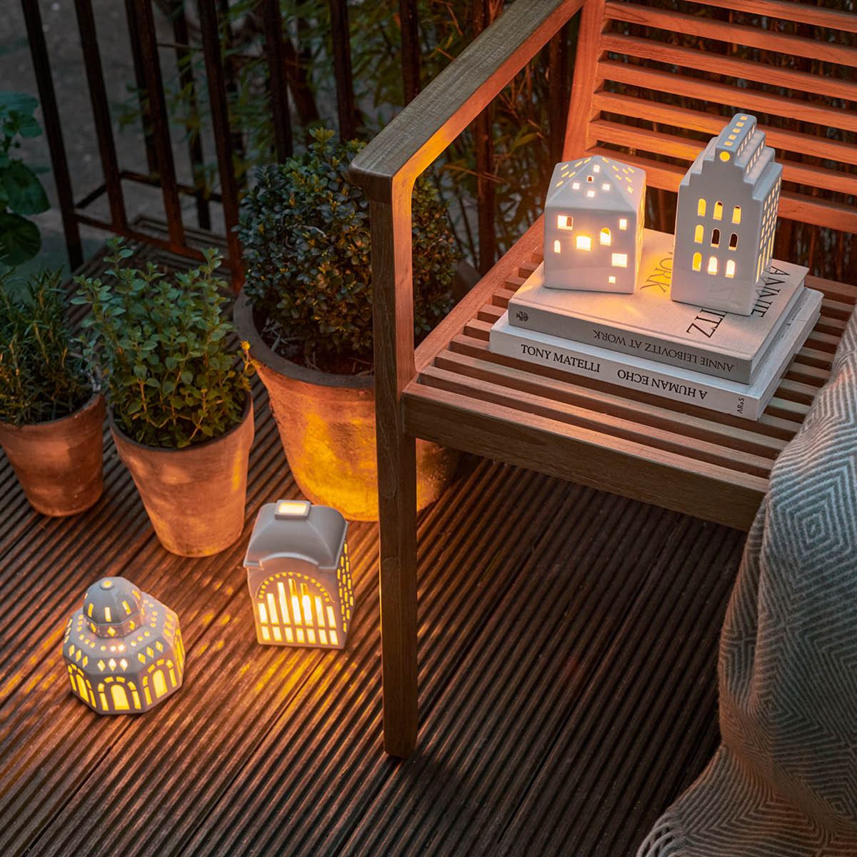 Urbania Ljuslyka Glassalen 14,5 cm Vit